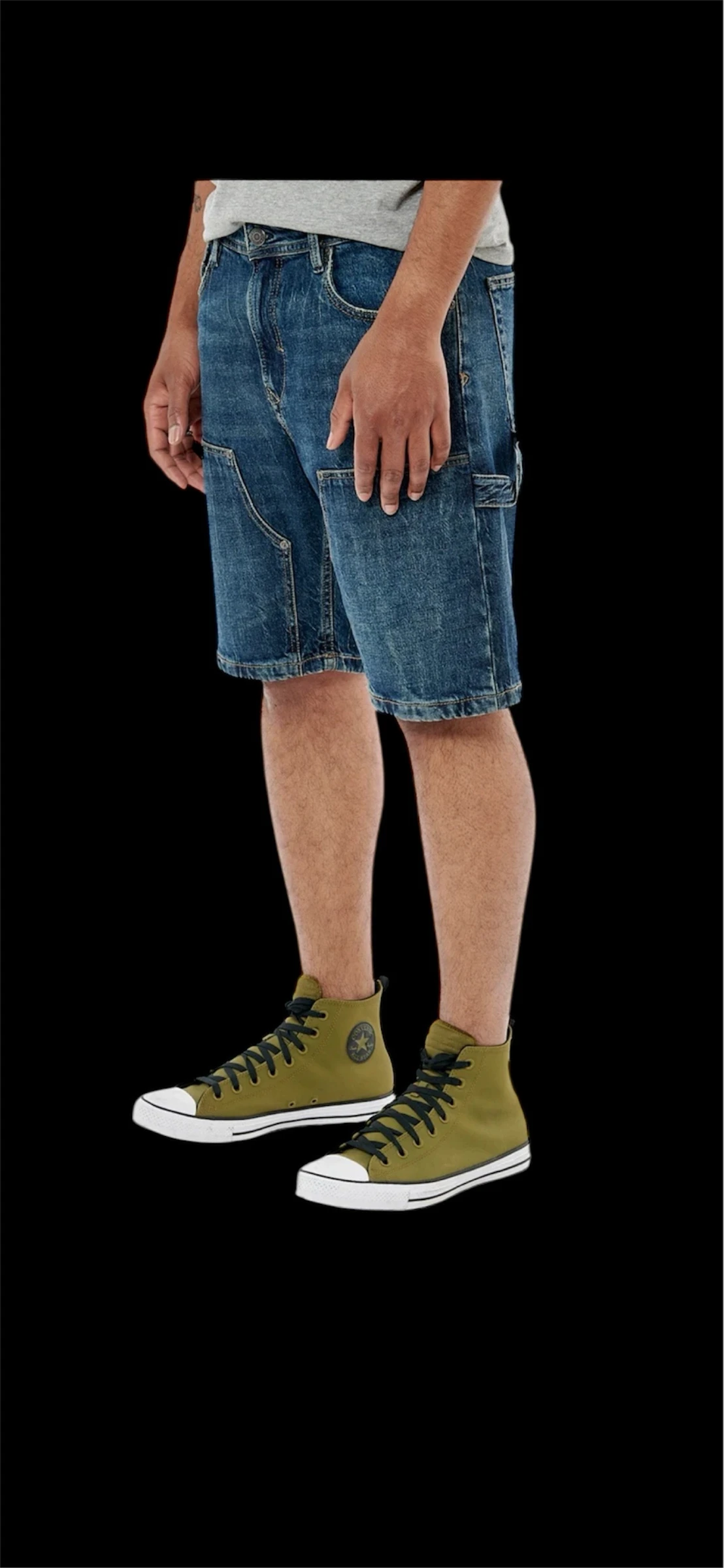Kaporal, short en jeans /bermuda homme , taille 28 (M), neuf sans étiquette